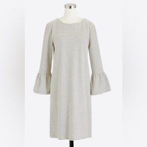 J.Crew factory Striped Ruffle Sleeve-Dress-Size Small